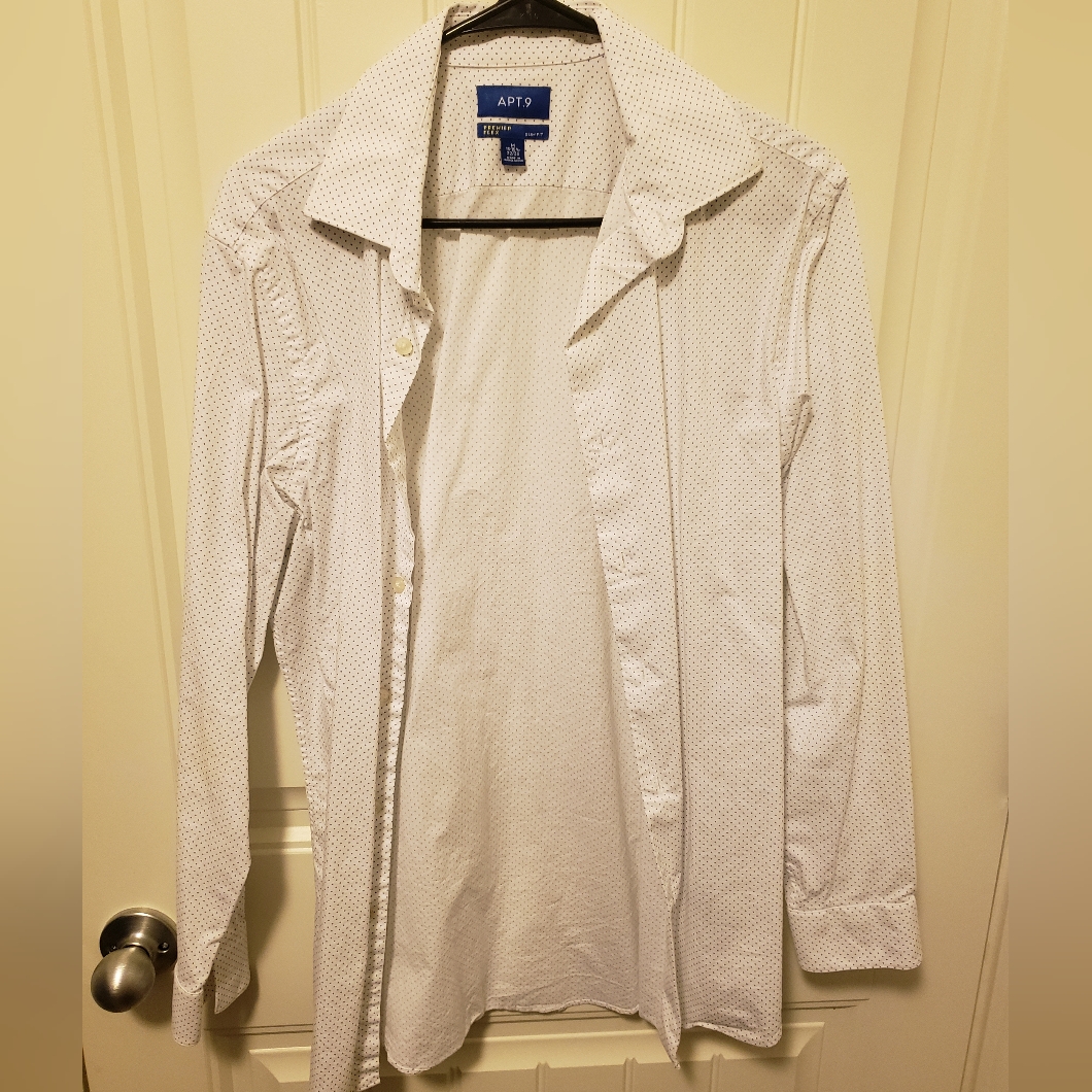 Apt 9 White Button Down